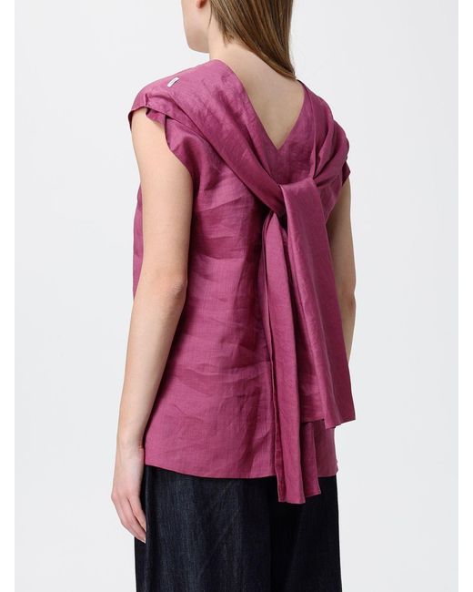 Max Mara Pink Sleeveless Top With Tie Sashes