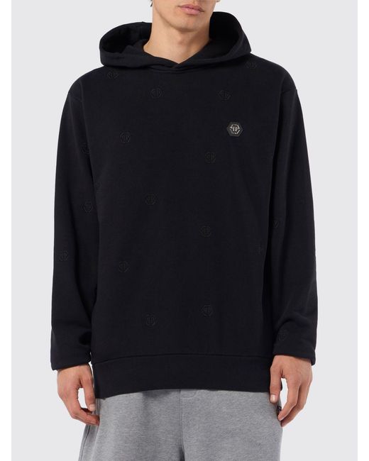Philipp Plein Black Sweatshirt for men