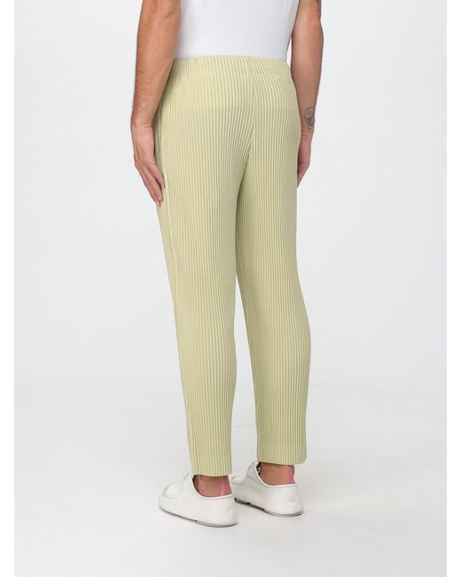 Homme Plissé Issey Miyake Natural Pleated Slim Fit Trousers With Elasticated Waist By Homme Plissé Issey Miyake for men