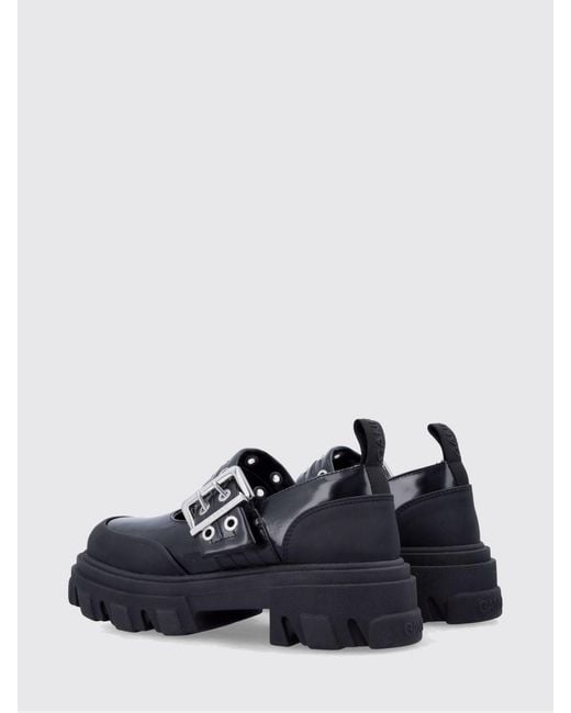 Ganni Blue Oleatex Loafers