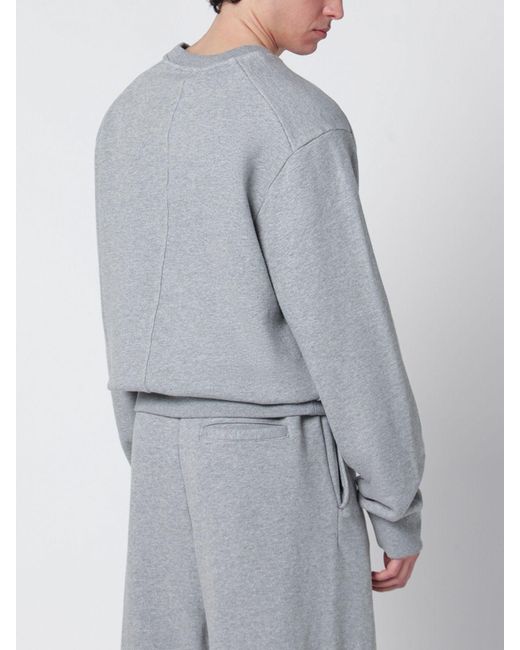 Entire studios Gray Cotton Crewneck Sweatshirt for men