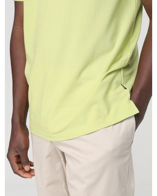 Polo Basic di Boss in Yellow da Uomo