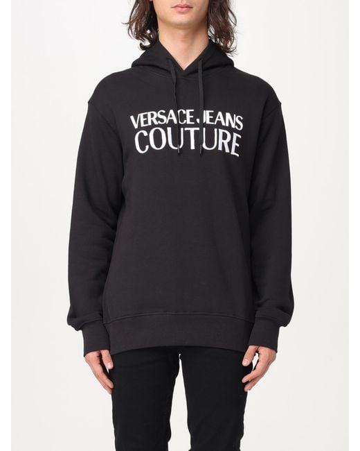 Versace Jeans Couture Gray Cotton Hoodie for men