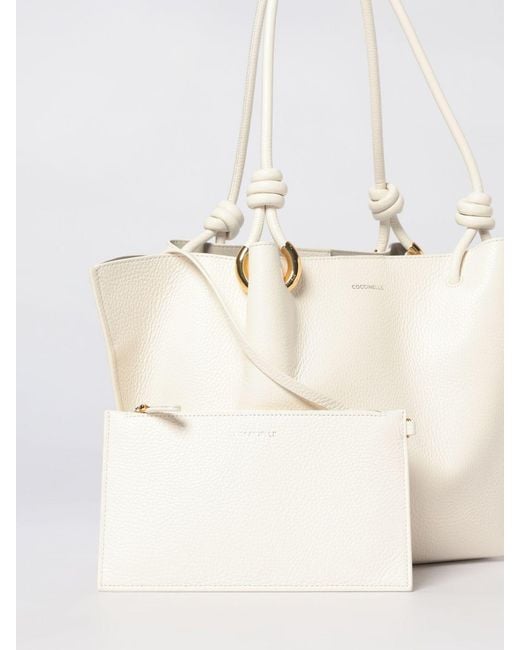 Coccinelle Natural Leather Finn Shoulder Bag