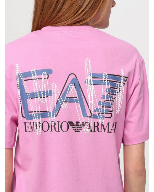 EA7 Pink T-shirt for men