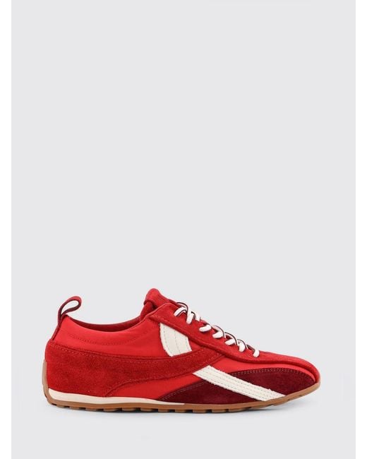 Alohas Red Tb. 304 Suede And Nylon Sneakers