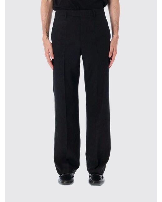 Valentino Garavani Black Slim Fit Tailored Trousers for men