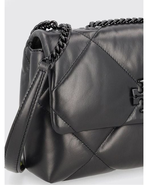 Tory Burch Black Kira Matelassé Small Shoulder Bag
