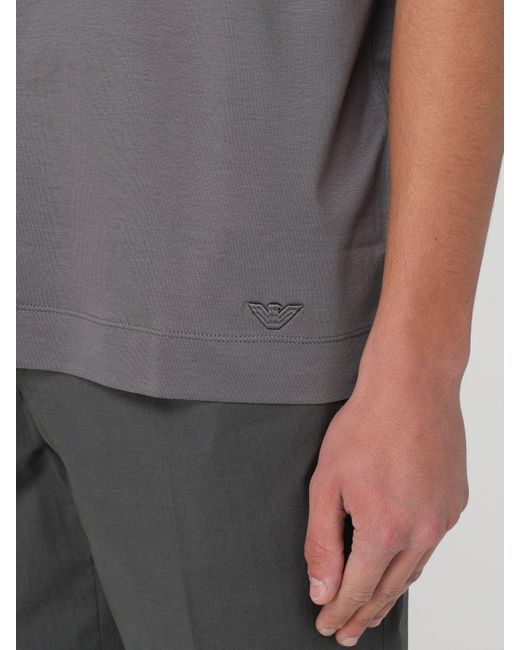Emporio Armani T-shirt in Gray für Herren