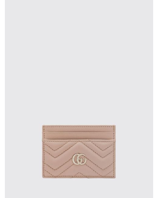Gucci Natural Gg Marmont Matelassé Nappa Card Holder for men