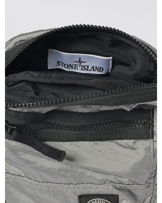Stone Island Gray Nylon Bag for men