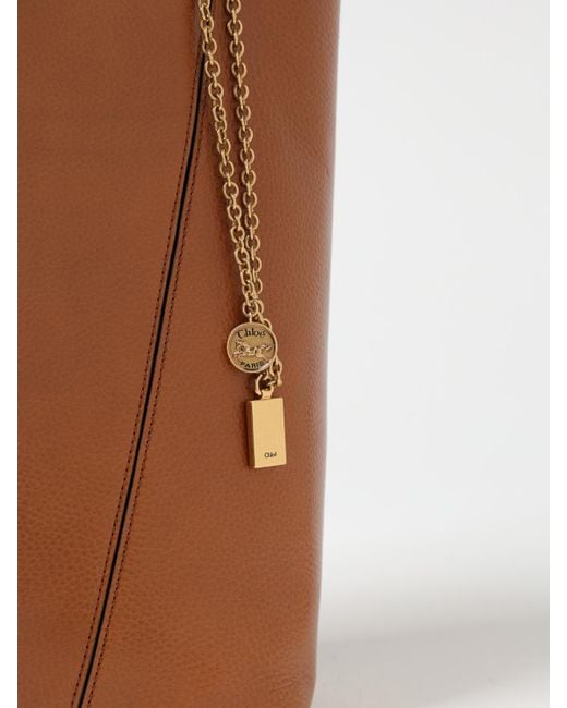 Chloé Brown ChloÉ Spin Grained Leather Bag