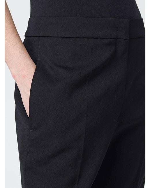 Jil Sander Black Classic Wool Trousers