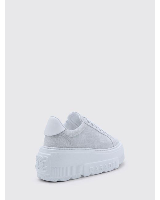 Casadei White Nexus Solar Eclipse Wedge Sneakers