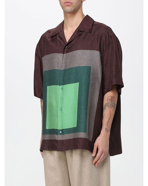 Loewe Green Short Sleeve Shirt for men