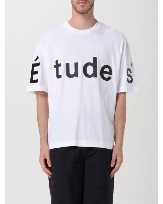 T-shirt con logo Études di Etudes Studio in White da Uomo