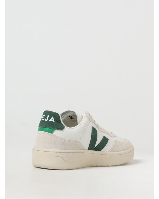 Veja White V-90 O.T. Leather Sneakers for men
