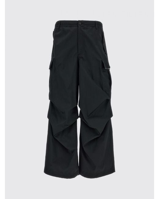 Marni Blue Cotton Blend Cargo Trousers for men