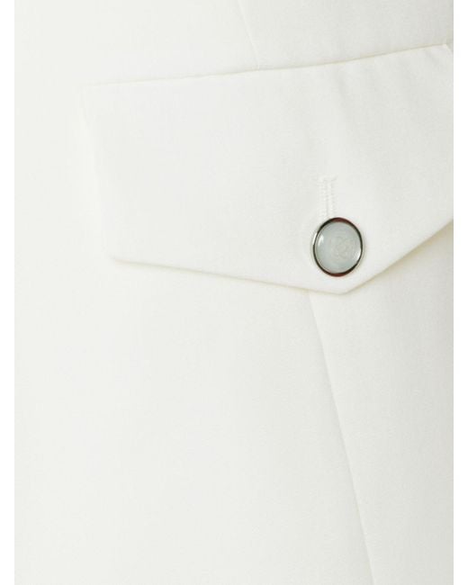 Casablanca White Cotton Tailored Shorts for men