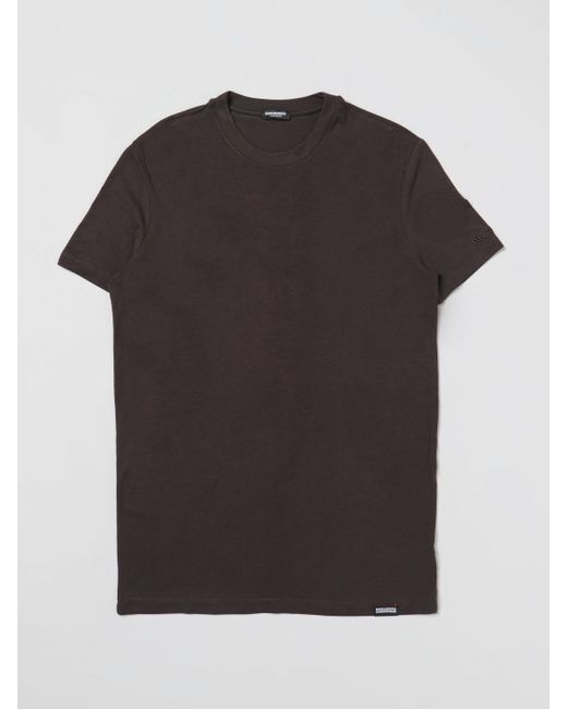 T-shirt basic di DSquared² in Black da Uomo