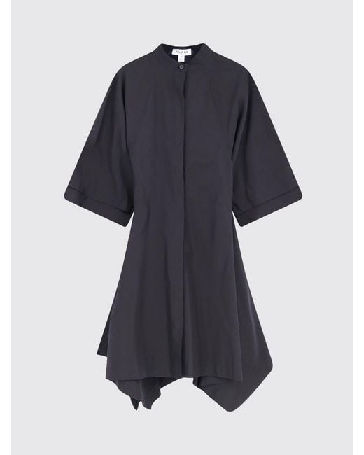Alaïa Black Asymmetric Cotton Chemisier Dress