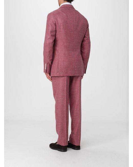 Brunello Cucinelli Red Suit for men