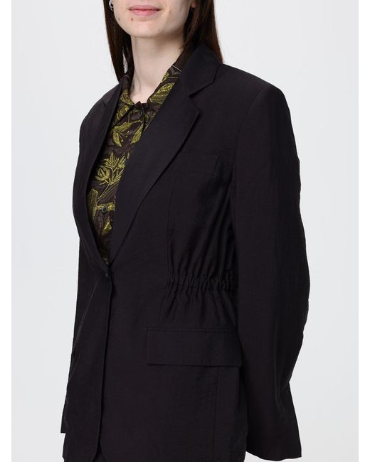 Tela Black Single-Breasted Blazer
