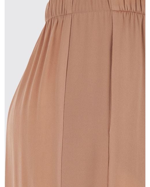 Semicouture Natural Silk Trousers