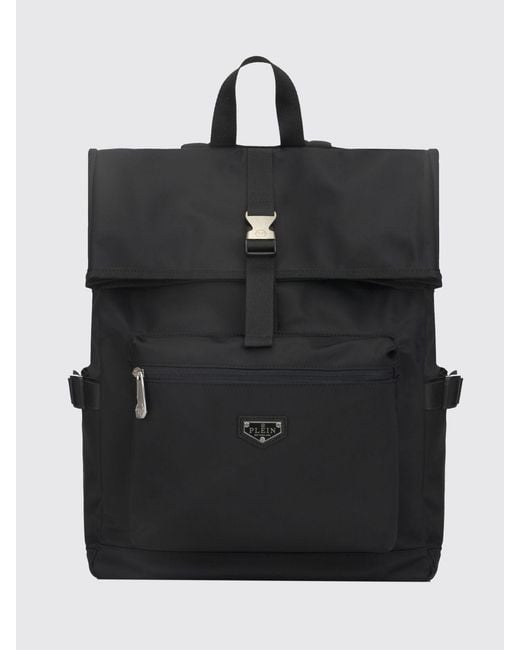 Philipp Plein Black Backpack for men