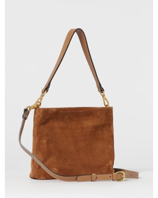 Gianni Chiarini Brown Suede Shoulder Bag
