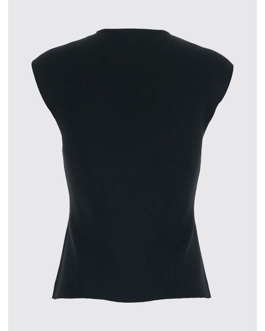 P.A.R.O.S.H. Blue Slim Fit Sleeveless Crewneck Top P.A.R.O.S.H