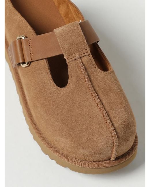 Ugg Brown Goldenstar Hi Suede Sabots