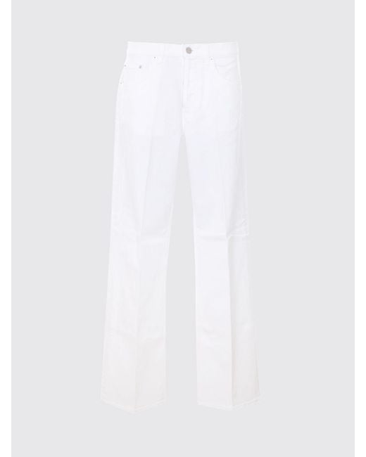 Dondup White 5-Pocket Cotton Denim Jeans