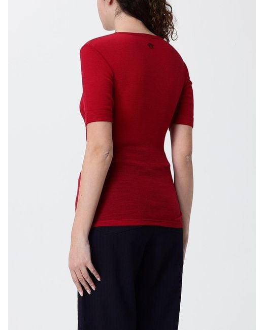 Versace Red Wool Sweater
