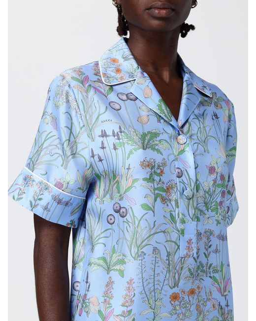 Gucci Blue Shirt Gnawed