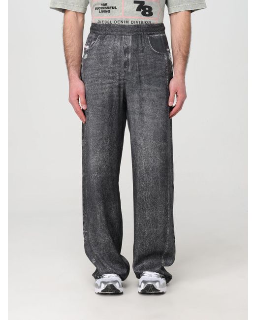 DIESEL Gray Pants for men