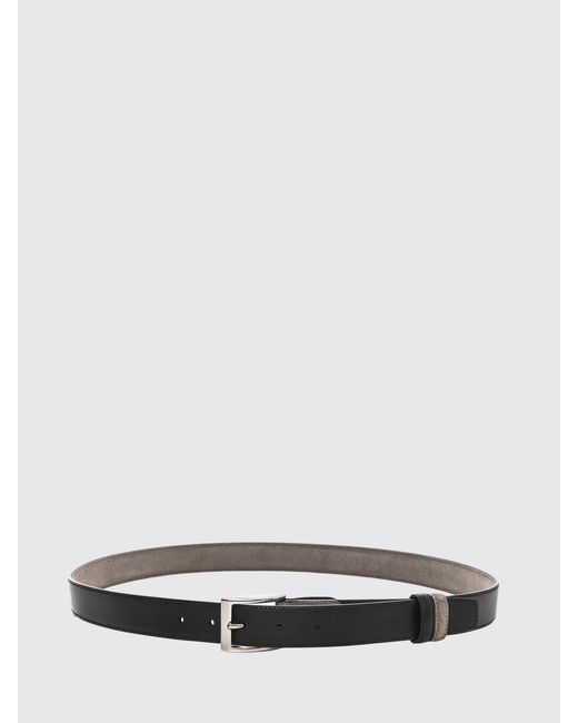 Hogan White Reversible Leather Belt for men