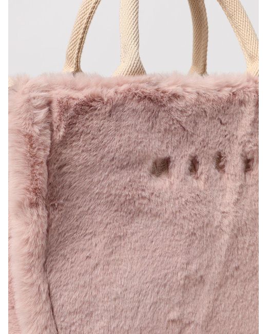 Marni Pink Faux Fur Bag