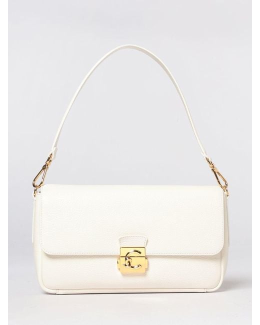 Coccinelle Natural C-Me Lock Leather Bag