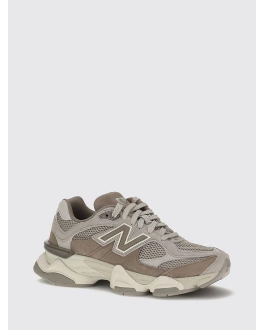 New Balance White 9060 Suede And Mesh Sneakers With A Chunky Sole for men