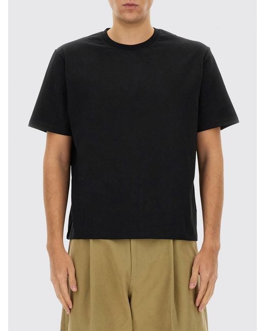 Studio Nicholson Black Basic Cotton T-Shirt for men