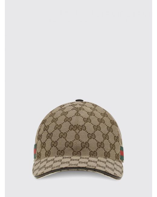 Gucci Web Hut Aus Gg Supreme Jacquard-Stoff in Multicolor für Herren