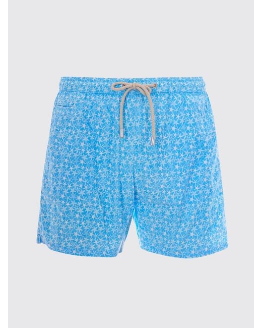 Mc2 Saint Barth Blue Printed Swimsuit for men
