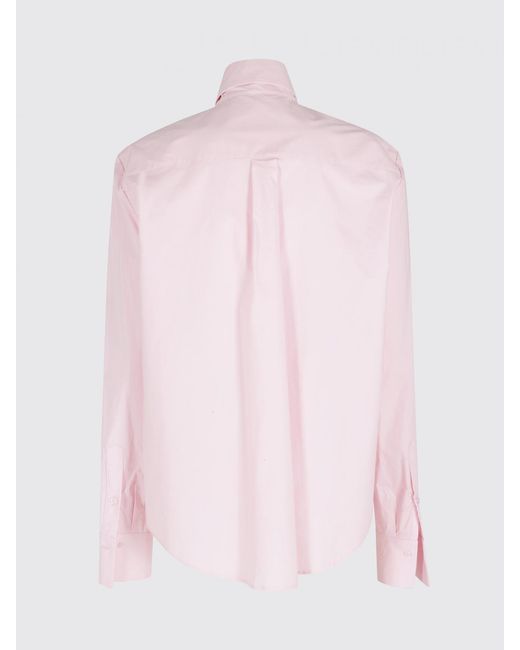 FEDERICA TOSI Pink Classic Cotton Poplin Shirt