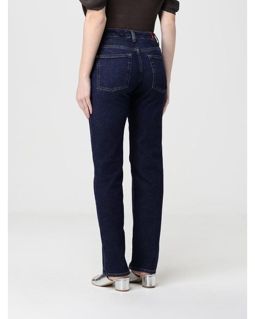7 For All Mankind Blue Slim Fit Stretch Denim Jeans