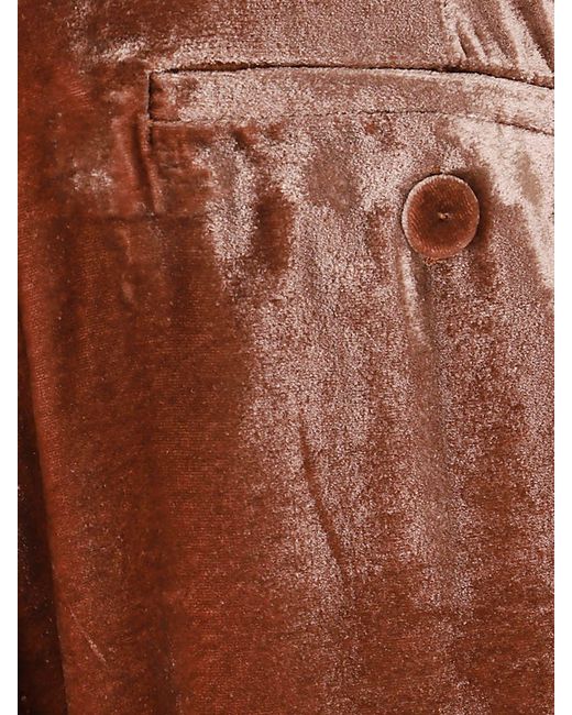 LaDoubleJ Brown High-Waisted Skinny Trousers
