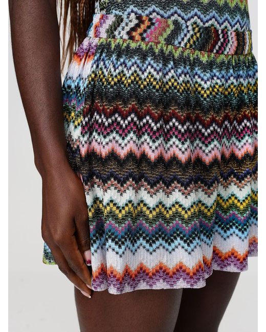 Missoni Black Lurex Viscose Zig-Zag Shorts