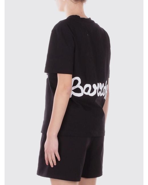 Barrow Black Cotton T-Shirt With Graphic Print