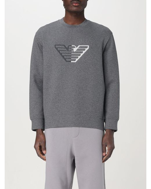 Felpa Basic di Emporio Armani in Gray da Uomo