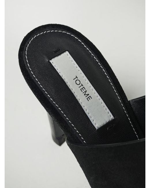 Totême  Black Flat Sandals